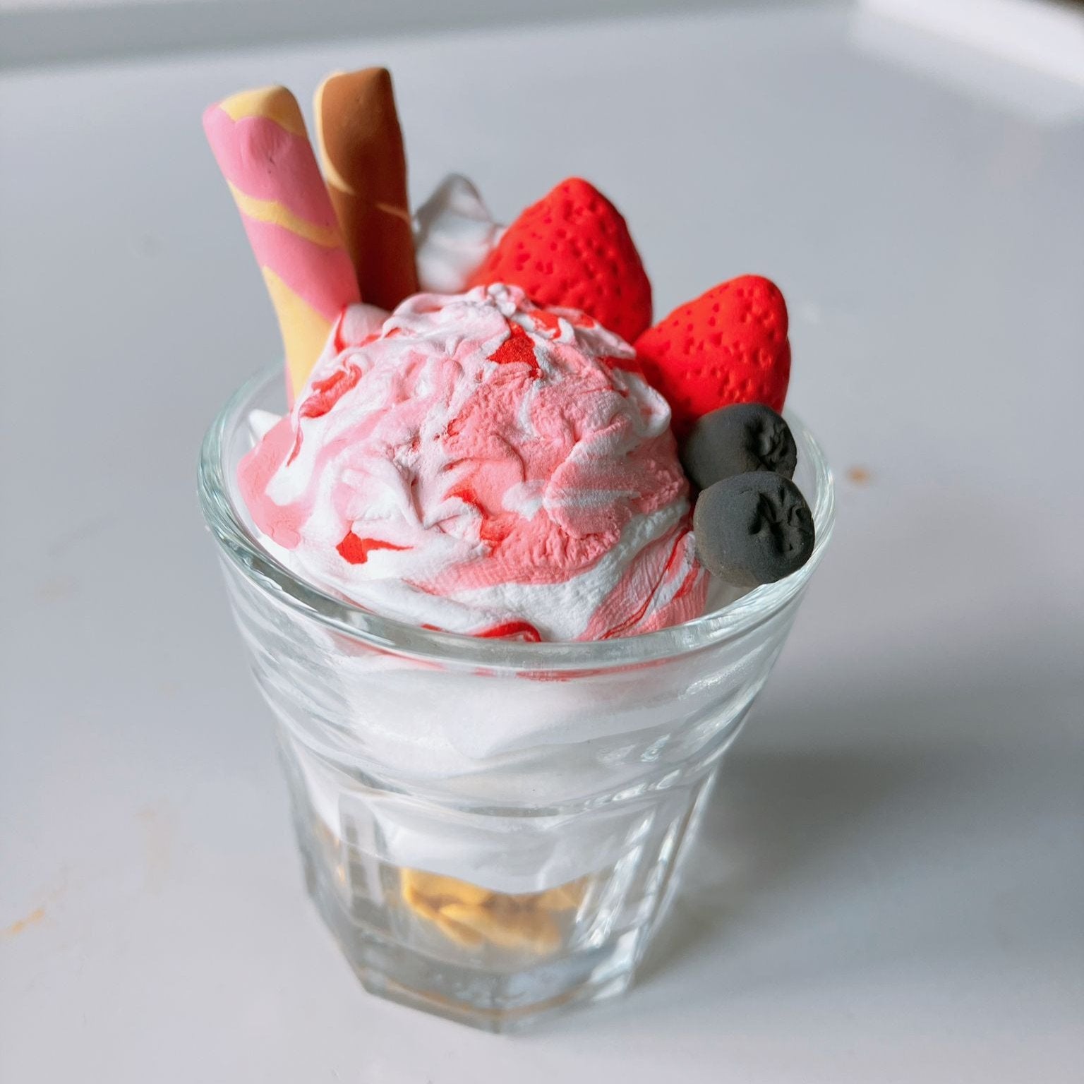 香港手工黏土班迷你食物造型甜品雪糕新地