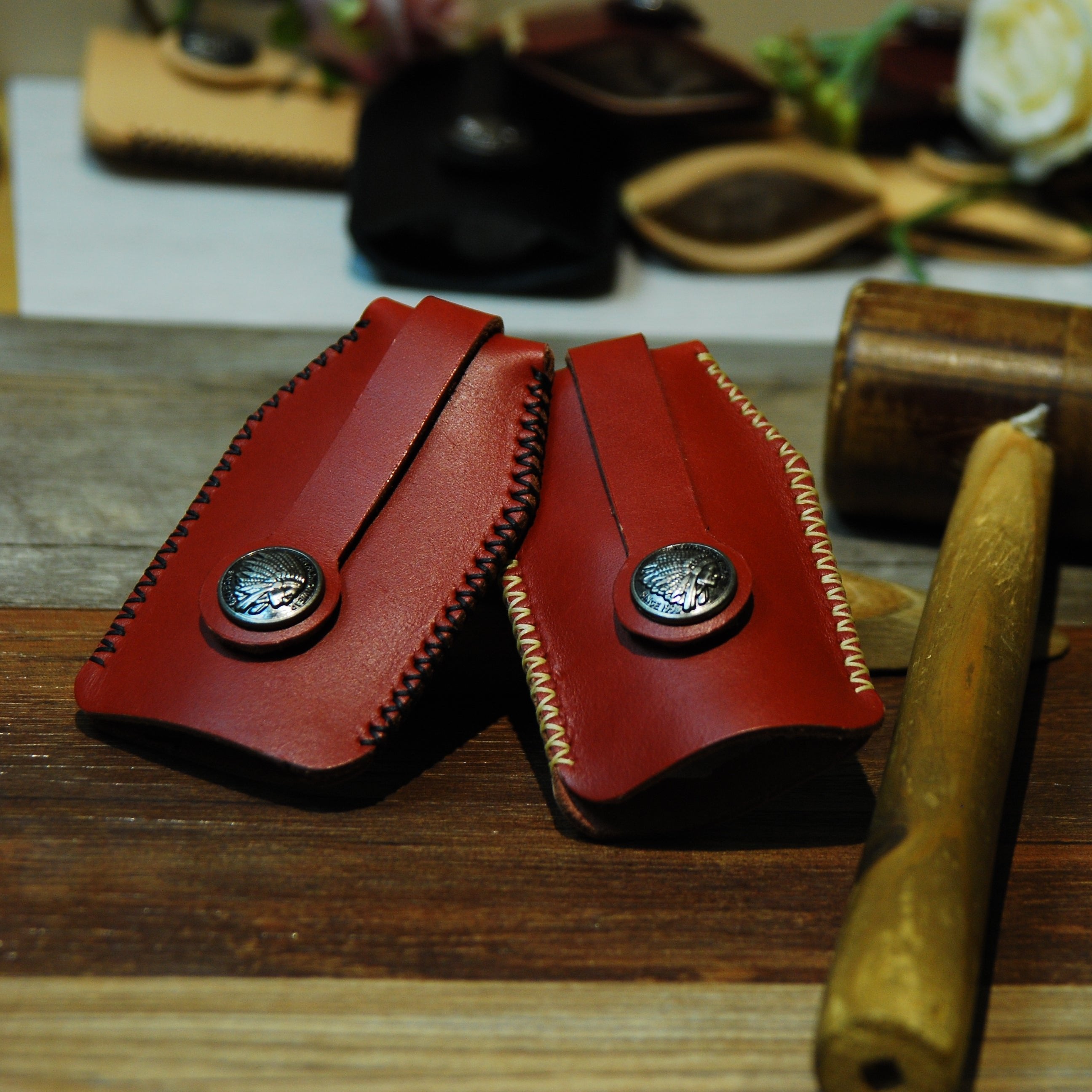 香港皮革鎖匙包手工班