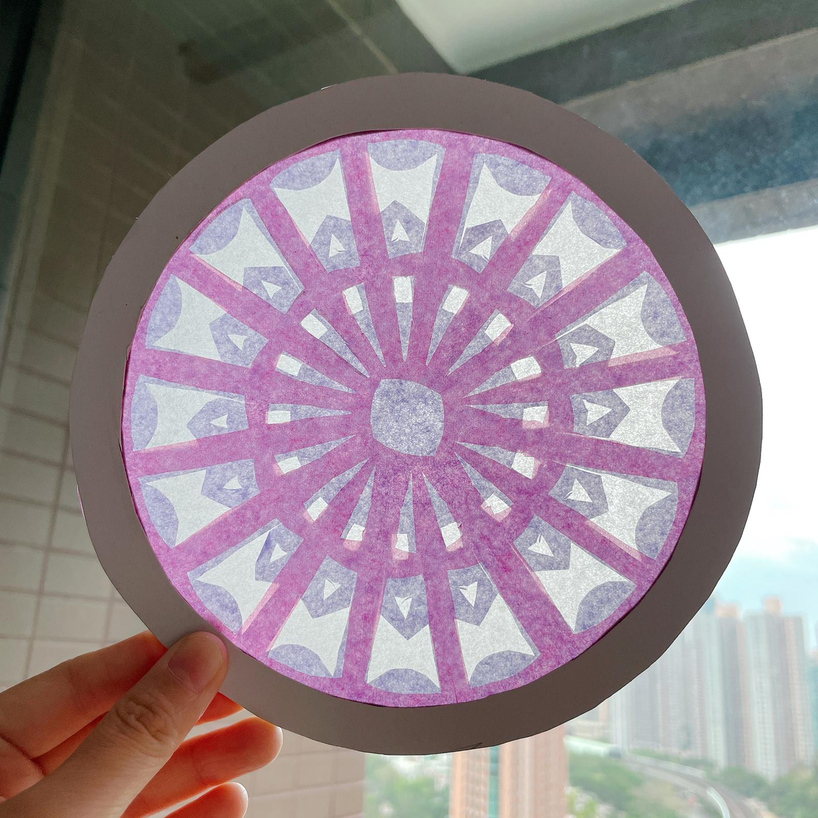 香港 rose window 剪紙手工班