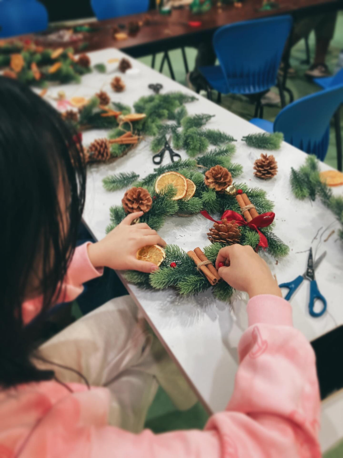 聖誕花環手工班