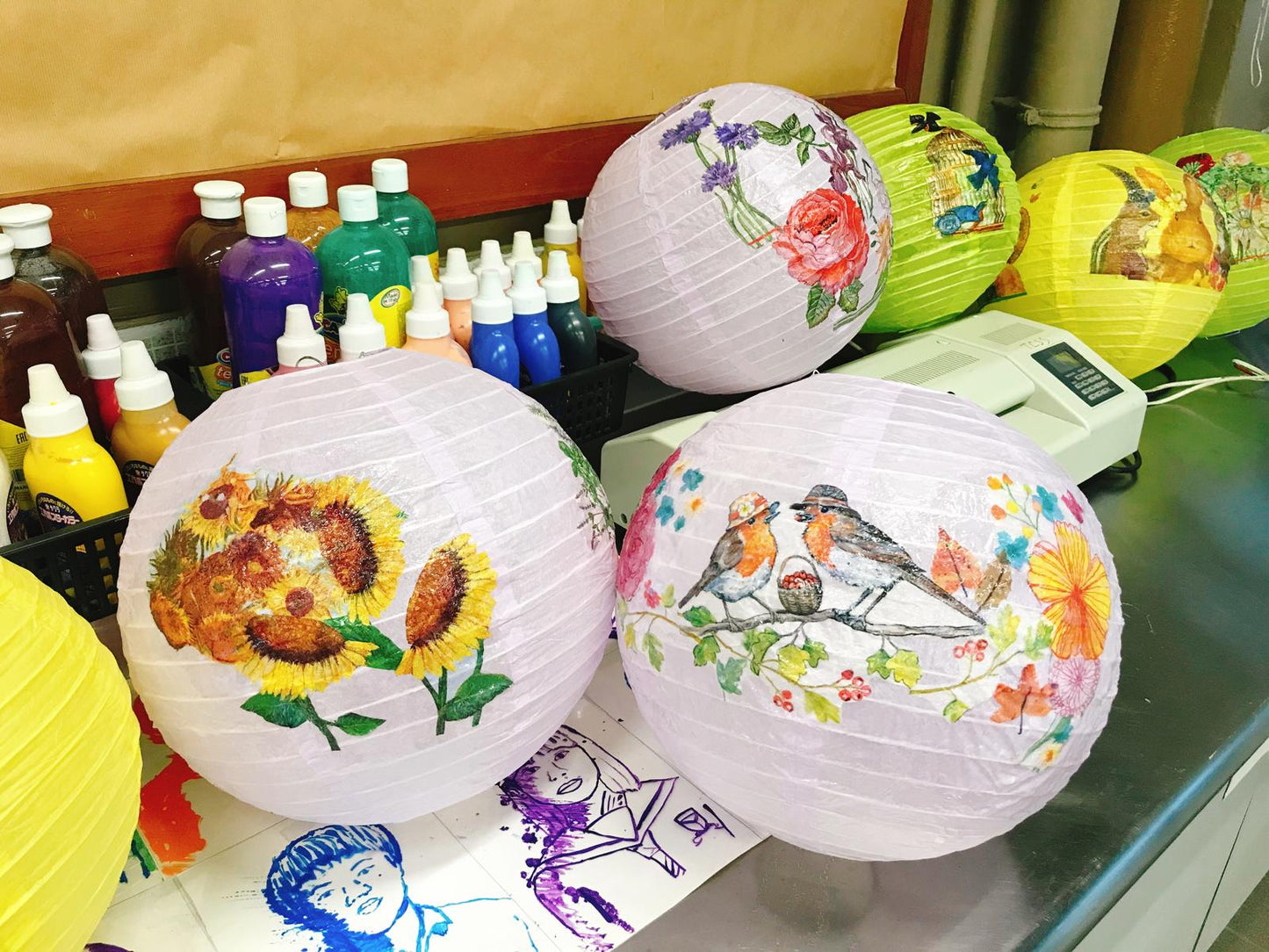 香港碟古巴特拼貼燈籠DIY手工班