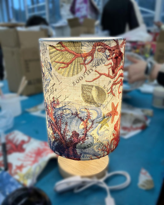 香港碟古巴特拼貼燈DIY手工班