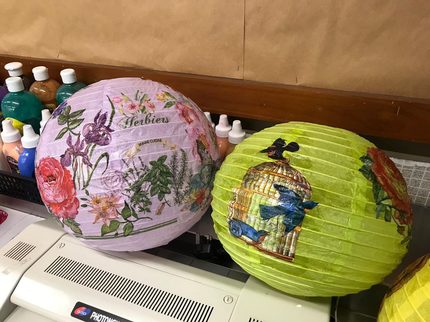 香港碟古巴特拼貼燈籠DIY手工工作坊