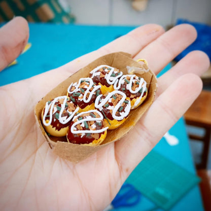 香港迷你章魚小丸子黏土仿真手工工作坊