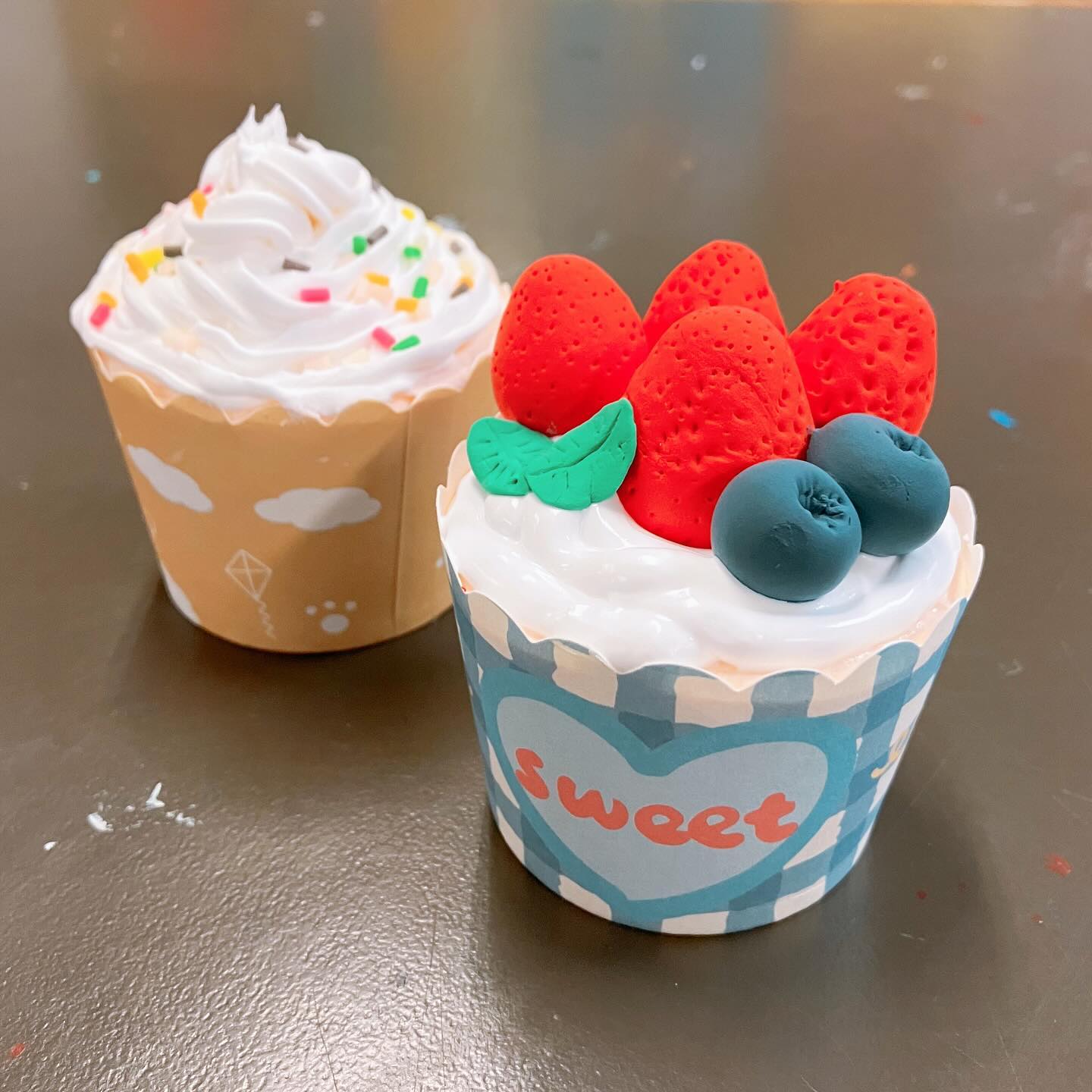 香港cup cake 奶油黏土手工班