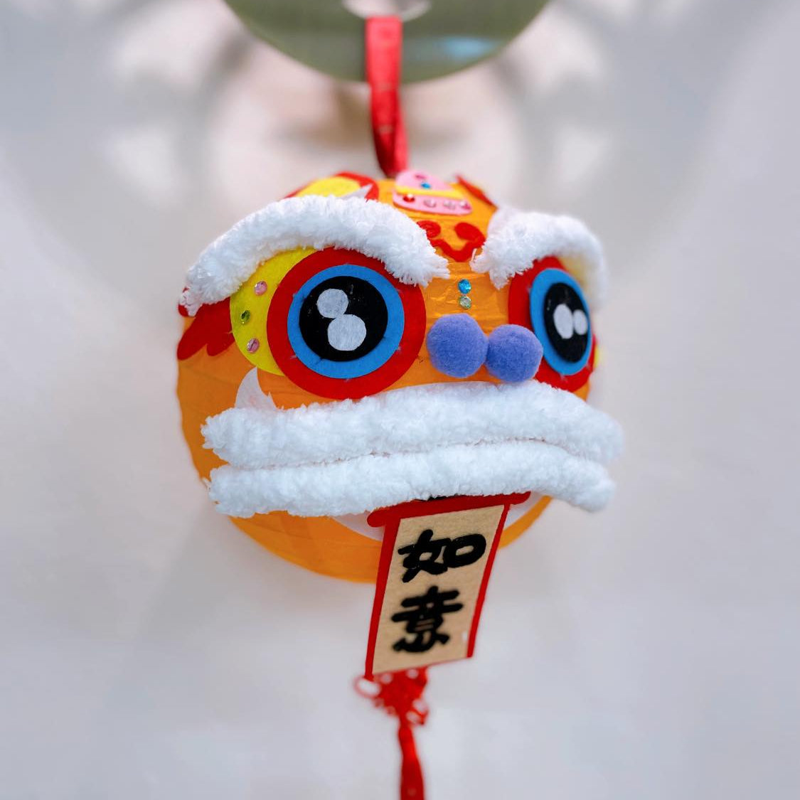 新年獅頭燈籠併貼手工班