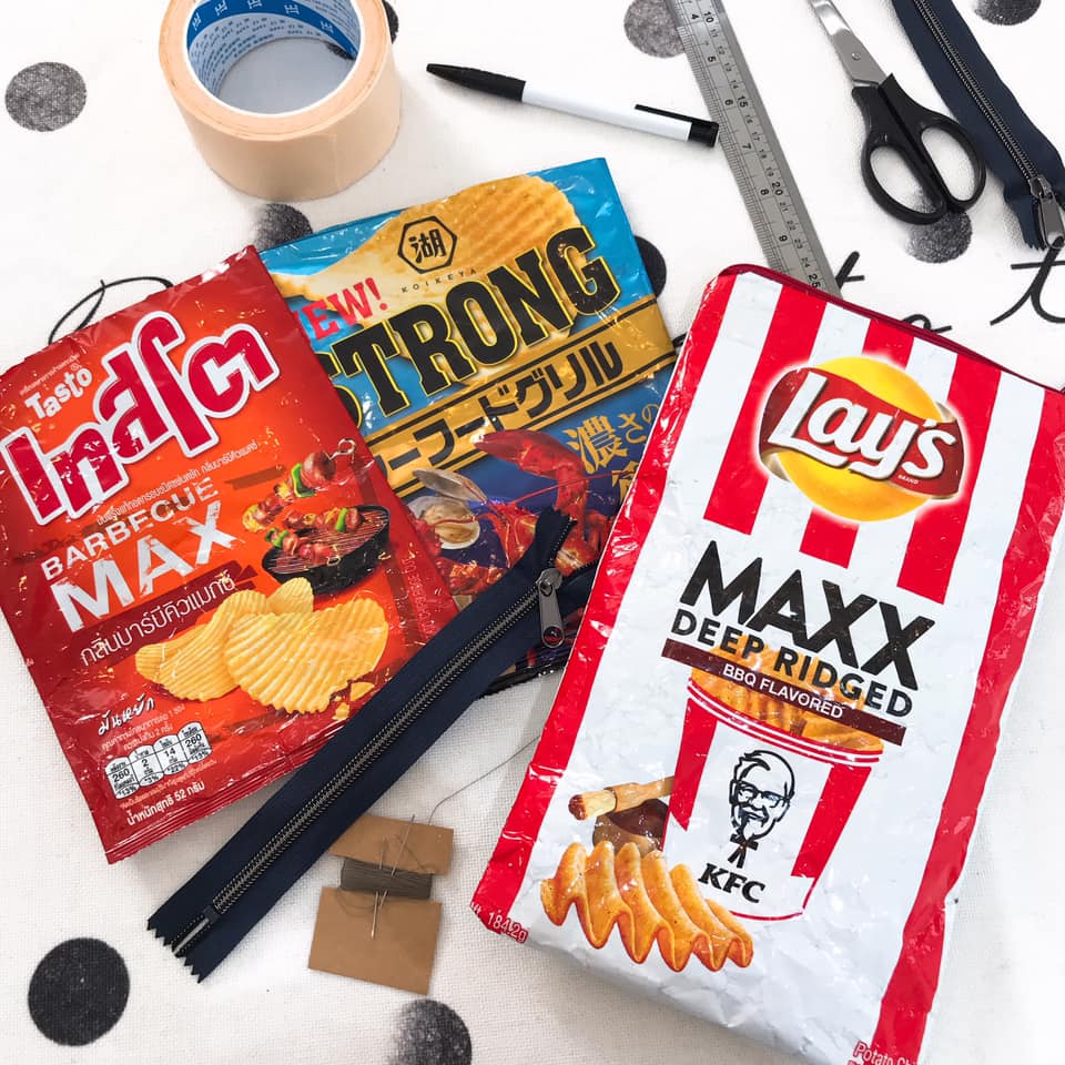 香港環保友善升級再造零食包裝袋可持續手工班