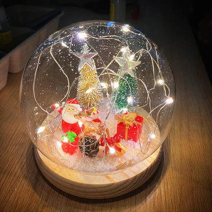 香港聖誕節手工: 光影聖誕水晶球DIY